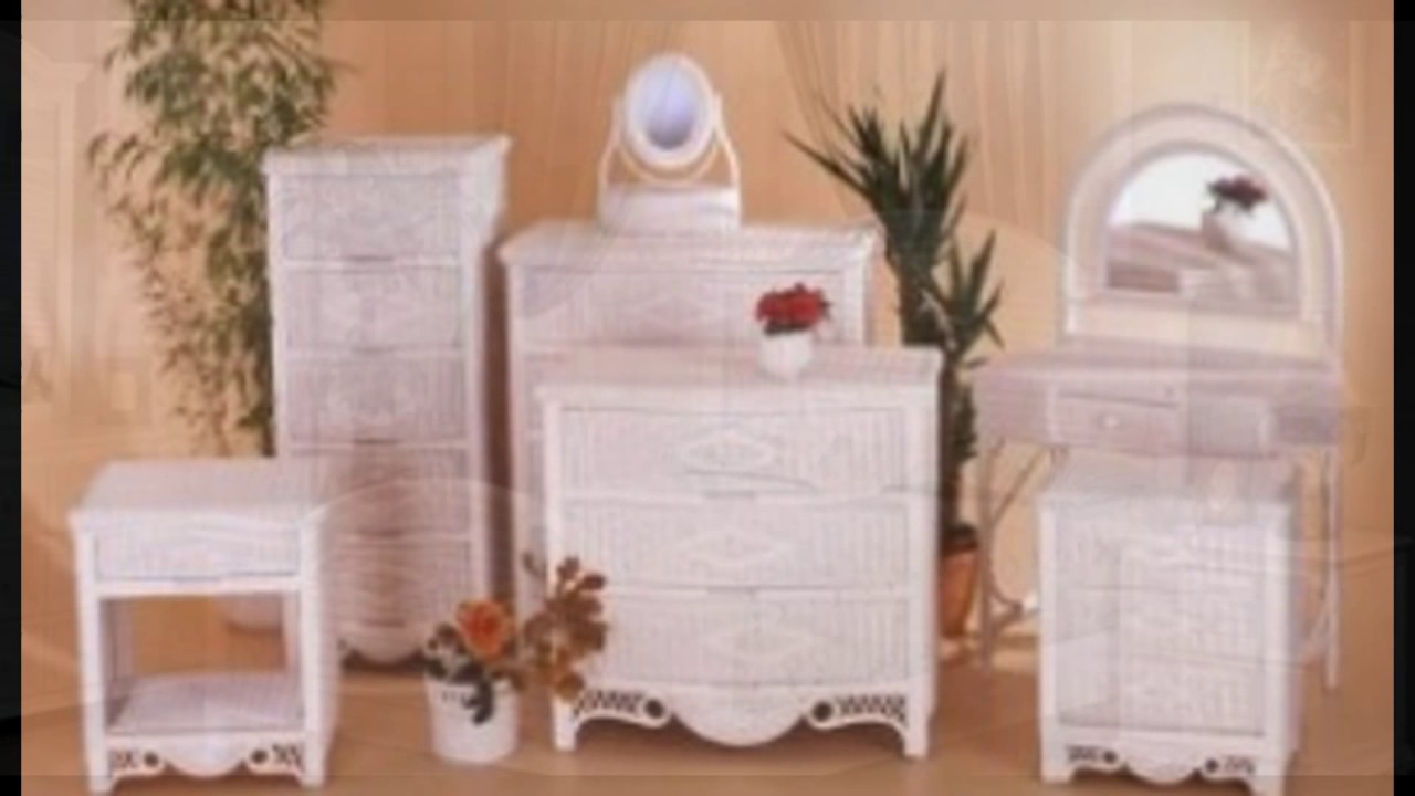 White Wicker Bedroom Furniture Youtube