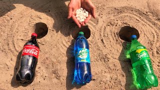 Experiment: Coca Cola, Sprite, Mirinda and Mentos Underground