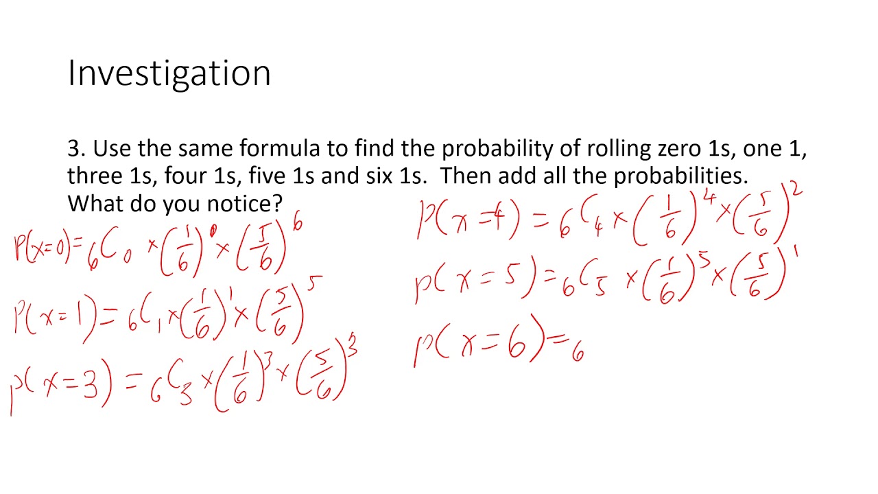 MDM4U - 4.3 - Binomial Distributions - YouTube