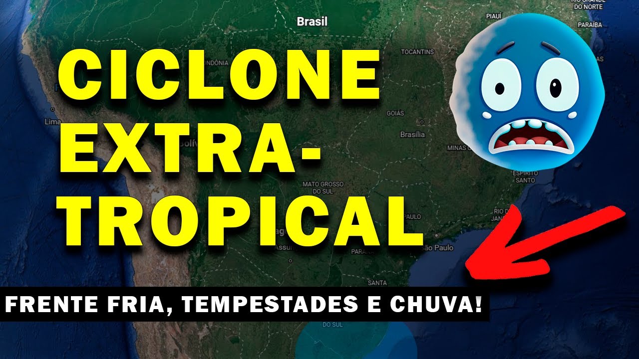 URGENTE! CICLONE EXTRATROPICAL CHEGANDO NA REGIÃO SUL - RIO GRANDE DO SUL - CICLONE 2023
