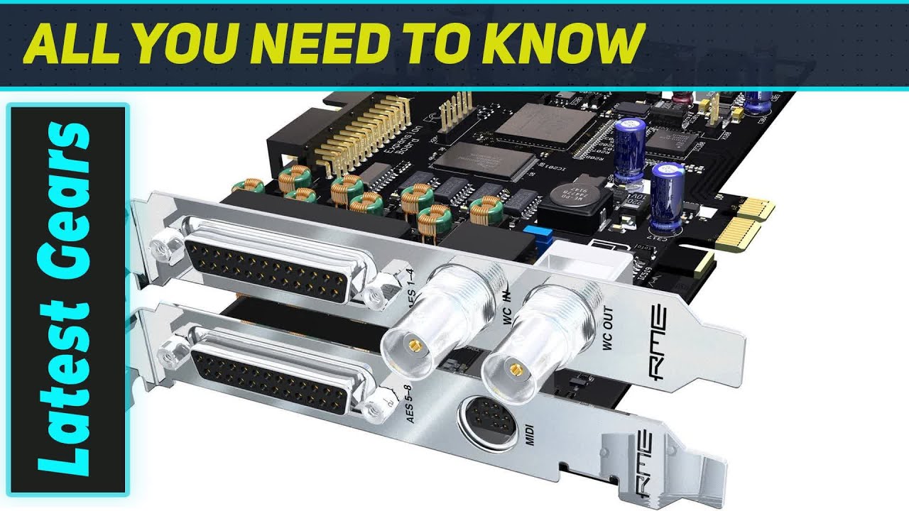 RME HDSPe AES: The Ultimate Pro Audio AES Card - YouTube