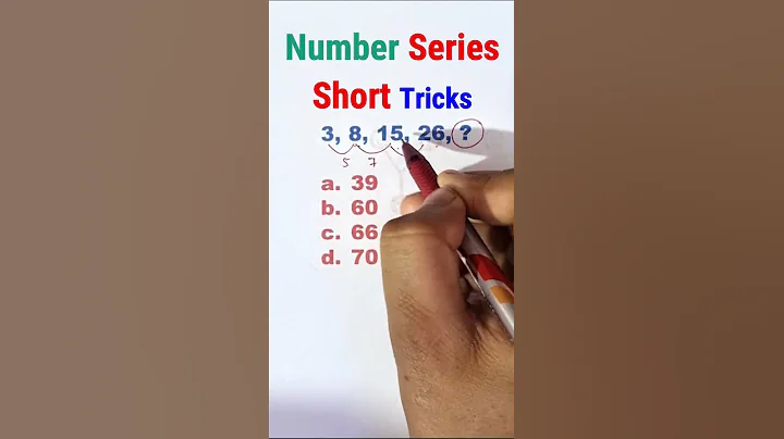Q.274 Outstanding Number series Reasoning Short Tricks  for #ssccgl #ssc #sscchsl #sscgd #sscmts