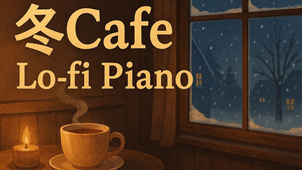 癒しの冬カフェBGM☕️ 静かな窓辺で聴くLo-fi Piano｜Winter Cafe Music for Study & Relax