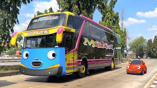 Wow Ada Truk Kontainer Besar, Truk Tangki Panjang, Bus Telolet Basuri Mirip Tayo Dan Kawan Kawannya