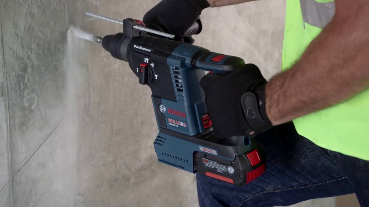 Bosch 18v Sds Plus 1 Bulldog Rotary Hammer Gbh18v 26k Youtube