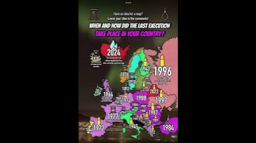 When and how was the last execution take place in your country #europe #europemap #mapguide #mapping