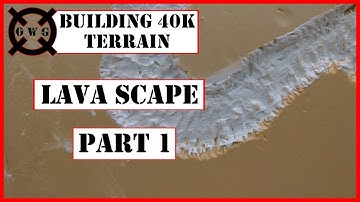 DIY Foam Wargaming Table - Lava Scape Part 1