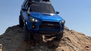 1/10 Scale RC Car : TOYOTA 4RUNNER(SCX10 II Chassis//RC4WD Wheels//Tires) Off-road Driving. #1.