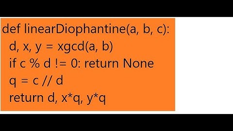 Linear Diophantine Equation - Part 2