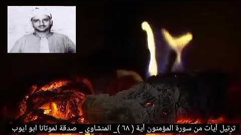 أفلم يدبروا القول أم جآءهم مالم يأت ءابآءهم الأولين _ سورة المؤمنون آية { ٦٨ } المنشاوي