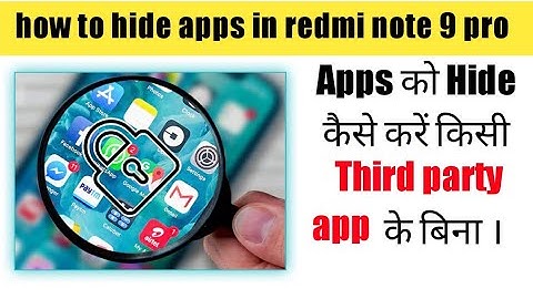 how to hide apps in redmi note 9 pro 8 7 4 pro max kisi bhi app ko hide kaise kare bina kisi app ke