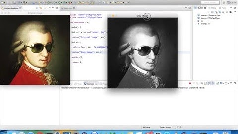 Eclipse CDT C++ OpenCV 3.1 project setup - Mac OSX English
