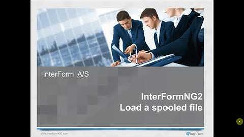InterFormNG2: How to load a spooled file in Library