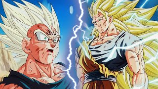 Goku Majin Vegeta Transform Into SSJ2 1080p HD