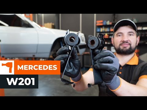 Cómo cambiar silentblock barra estabilizadora en MERCEDES W201 [VÍDEO TUTORIAL DE AUTODOC] @autodoces