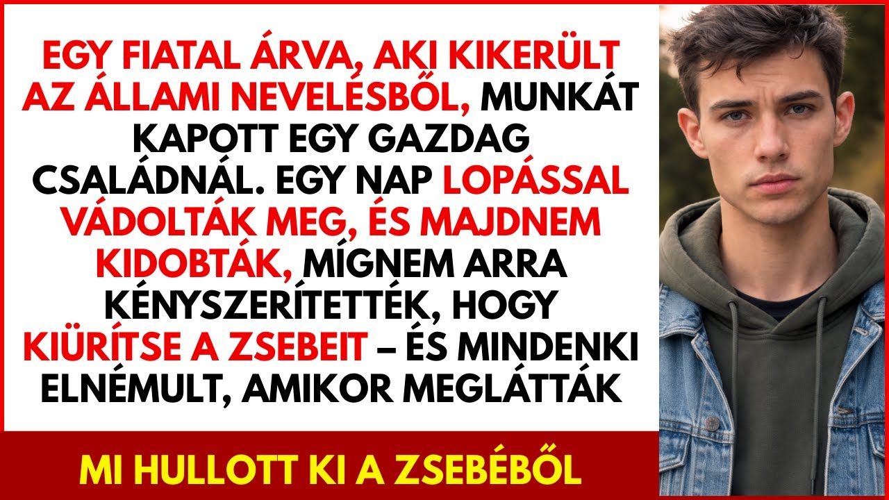 Egy fiatal árva lopással vádolták… amit a zsebében találtak, mindenkit sokkolt