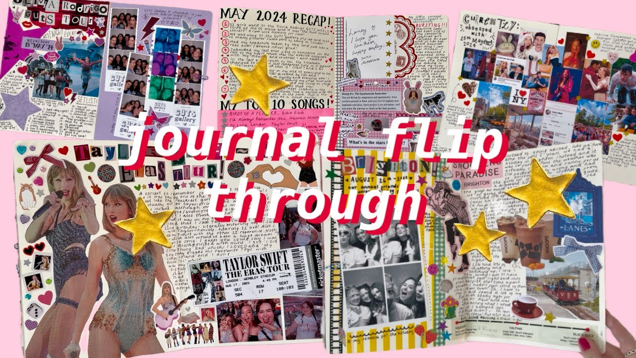 finished journal flip through 💕