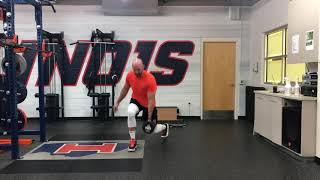 Dumbbell Drop Catch Lunge