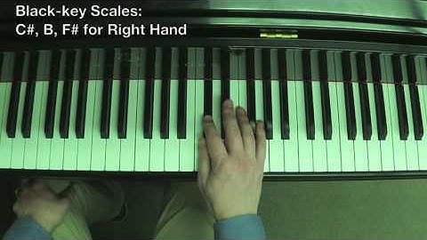 Scales • Black-key for Right Hand