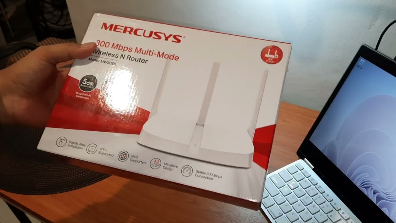 MERCUSYS MW306R Wireless N WiFi Router Unboxing & Setup - YouTube