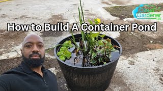 How To Build A Container Pond