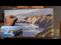 Aaron Schuerr Pastel Painting Demonstration - Garrapata Seascape