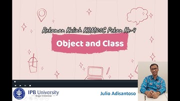 Rekaman Kuliah #4 Kelas K1 KOM20C Pemrograman, Genap 2021/2022 IPB University