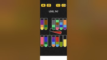 Water sort puzzle level 747