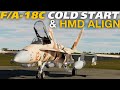 DCS F/A-18C Hornet NEW Cold Start & HMD Alignment Tutorial!