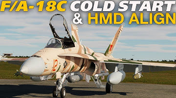 DCS F/A-18C Hornet NEW Cold Start & HMD Alignment Tutorial!