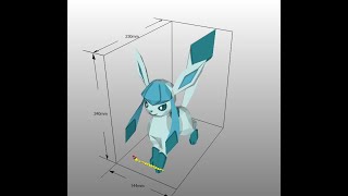 Glaceon de papercraft
