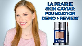 LA PRAIRIE SKIN CAVIAR FOUNDATION REVIEW + DEMO | beautybykaylak