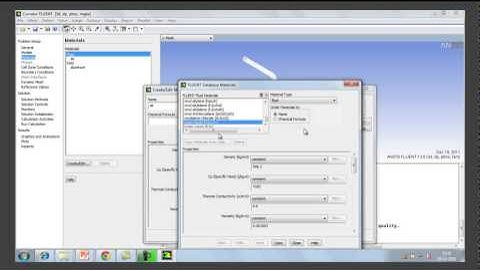 LearnCAx Soft Demo ANSYS FLUENT Material assignment during problem setup