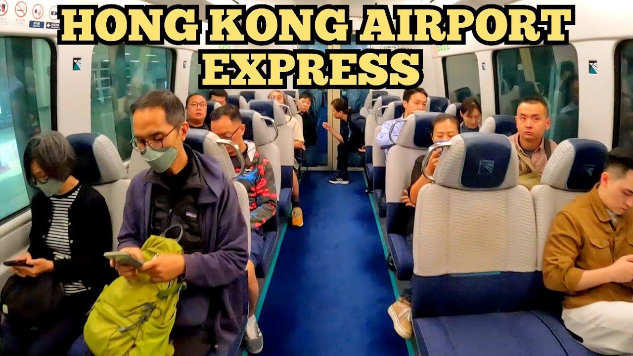 Hong Kong Airport Express Train! Fastest Link to the City Center 🇭🇰 ...