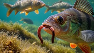 : Underwater float fishing for specimen perch at a carp fishery, AMAZING FOOTAGE