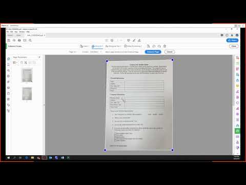 Adobe Acrobat Pro DC Tutorial 8 - Enhance Scans