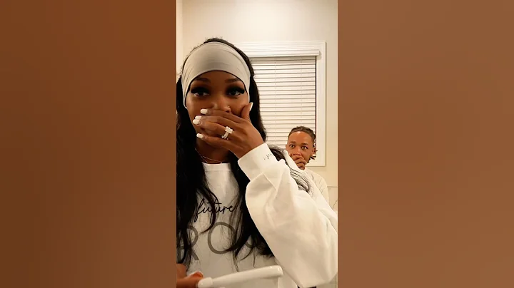 TAKING A PREGNANCY TEST ON CAMERA! 👀🤰🏽 #quiandken #shorts
