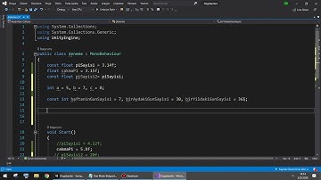 const - C# const  değişkeni (Sabit değişkenler)