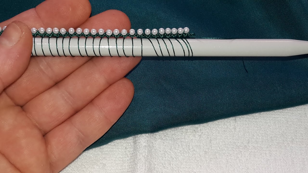 525 İncili şiş oyası yapımı