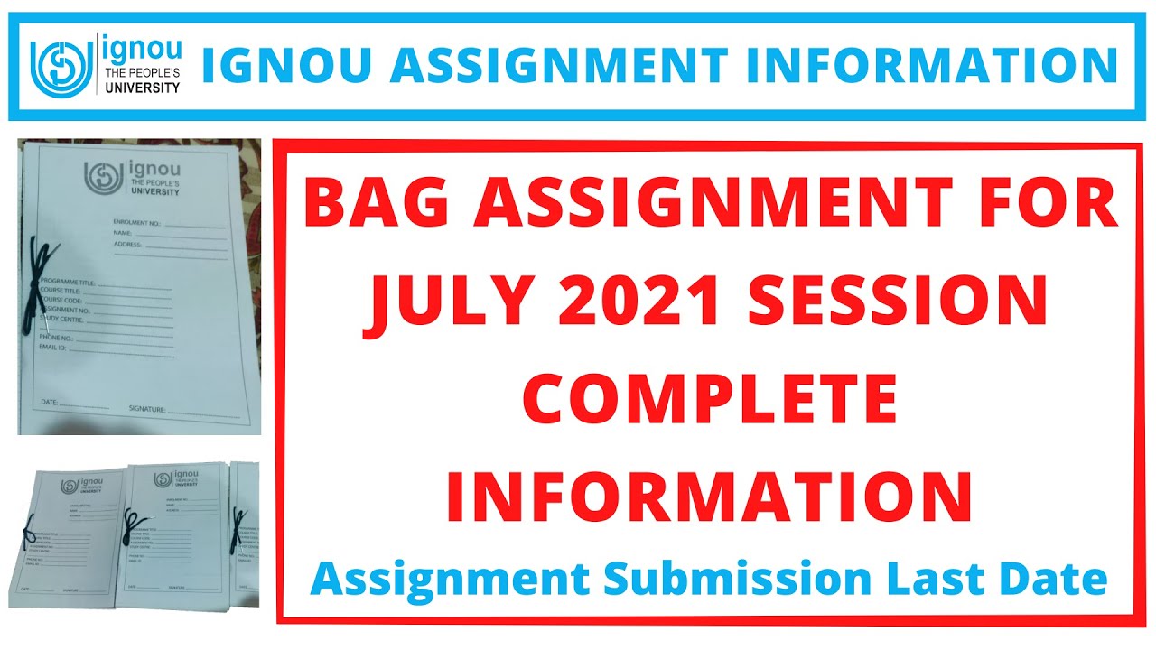 ignou bag assignment questions