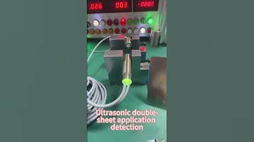 Ultrasonic single and double sheet detection sensors #easytounderstand #animationdemonstration
