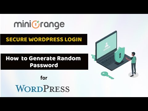 How do I make a random password using the miniOrange password policy plugin?