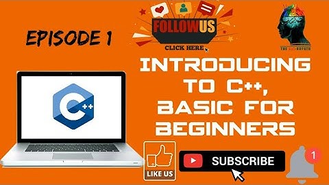 Introducing to c++, basic for beginners....Episode 1
