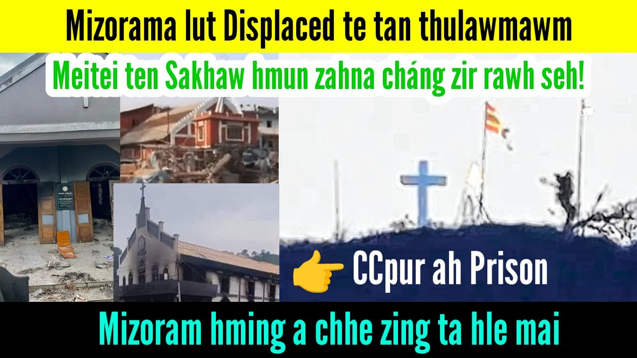 Biren hmalakna tur a chhawp nual/ Thangjing Hill ah Cross & ZRA Flag/ Meitei ten Bail lak vek an tum