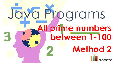 41 Java Program Prime Numbers Method 2 |