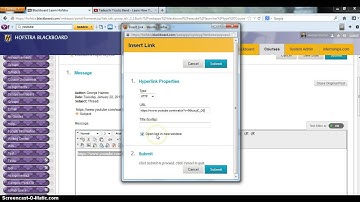 Adding links in Blackboard