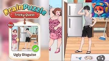 Brain Puzzle Tricky Quest Level 142 ugly disguise helping boys look uglier | Walkthrough & Solution