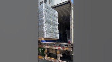 Loading trolley and trays 40HQ containers