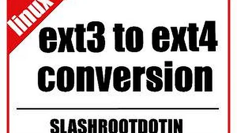 ext3 to ext4 conversion without any data loss