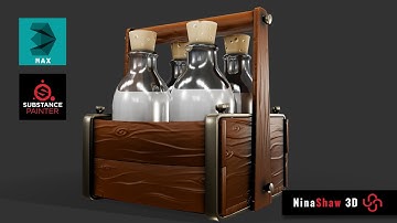 Modeling, Unwrap & Texturing Stylized Milk Carrier - Part1 [Modeling]